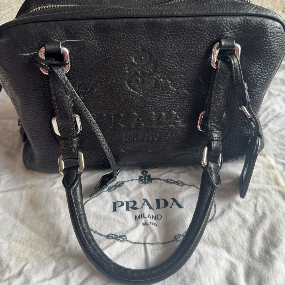 Prada Black Leather Satchel